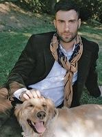 Adam Levine and Golden Retriever Frankie