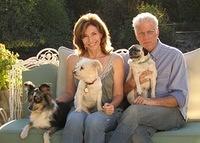 Ted Danson with his pug